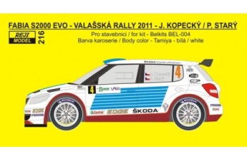 Decal – Fabia S2000 EVO - Valašská rally 2011 "Retro design"